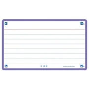 Flashcard Oxford 2.0 75x125mm 80vel 250gr lijn Paars
