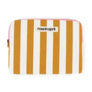 Rose in April Ipad Hoes Ecru Caramel Strepen