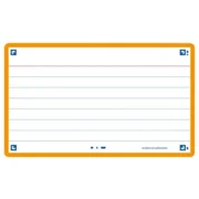 Flashcard Oxford 2.0 75x125mm 80vel 250gr lijn oranje