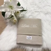 Zomerdeken waffel beige (75x100)