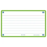 Flashcard Oxford 2.0 75x125mm 80vel 250gr lijn groen