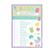 Babyshowerspel raad de prijs