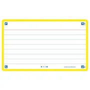 Flashcard Oxford 2.0 75x125mm 80vel 250gr lijn geel