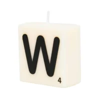Cijfer- / letterkaarsje - Scrabble - W