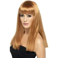 Pruik - Licht bruin - Glamourama - Lang - Stijl