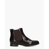 Di Lauro Valencia Donker Bruin Dames Enkellaarjes