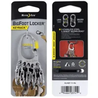 Nite Ize BigFoot KeyRack Locker Staal met Roestvrij Stalen S-Biners KLKBF-11-R6