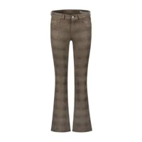 Para Mi Damesbroek: Jade Brushed Check Camel: Prince des galles ( PARA.127)