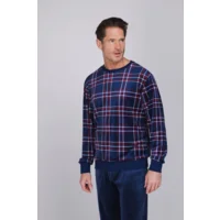 Pastunette heren pyjama: Fleece, Blauw ( 100027 )