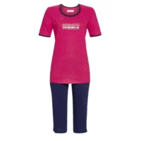 Ringella Dames Pyjama: Framboos, korte mouw / capri ( RIN.369 )