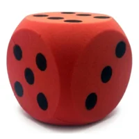 Dobbelsteen - Foam - Rood - 16cm