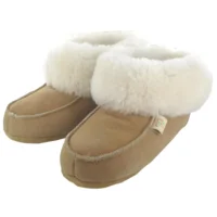 Huisbooties 100 % wol - beige 44