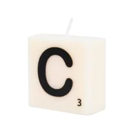Cijfer- / letterkaarsje - Scrabble - C