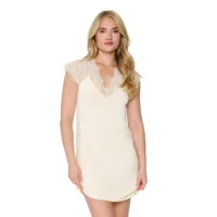 Lingadore Bamboo Basics nachthemd in lichtgeel