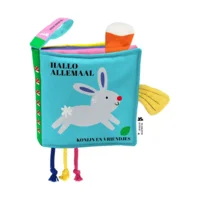 Boek - Knisperboek met activiteiten - Hallo allemaal - Konijn en vriendjes - 0+