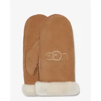 UGG Sheepskin Embroider Mitten Chestnut Dameswanten