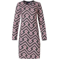 Pastunette –  Grafic Mauve - Nachtkleed – 10222-102-2 – Grey Mauve