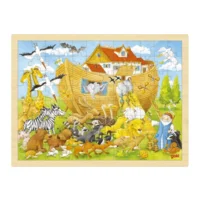 Goki Raampuzzel Ark Van Noah 40x30x1cm 96-delig