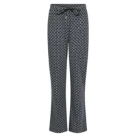 Jaquard print broek Audrey Zoso Petrol XL