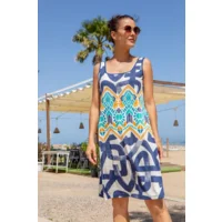 Mitjans zomerkleed: Geprint ( MIT.123 )