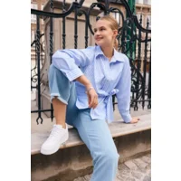 Signe Nature Bloes: Gestreept, blauw / wit ( Signe.1360 )