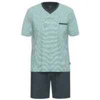 Ammann Heren Pyjama: Blauw, korte mouw / short ( amm.688 )