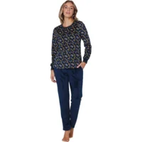 Pastunette Dames pyjama: Blauw, fleece ( PAS.127 )