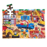 Puzzel - Vloerpuzzel - De bouwplaats - 48st.