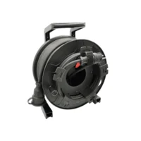 Haspel 310 - 30 meter - 3G2.5 - Neopreen - IP44 - Penaarde - Zwarte polyamide stekkers