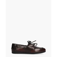 Posa Boat Loafer Bordeaux Dames Veterschoenen
