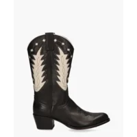 Sendra 18172 Zwart/Wit Damesboots