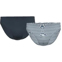 Ammann Heren Slip Mini: Duopack, effen + gestreept ( 100012 )