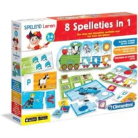 Leerspel - Spelend leren - 8 Spelletjes in 1 - 3-6 jaar