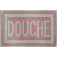 Badmat katoen roze DOUCHE