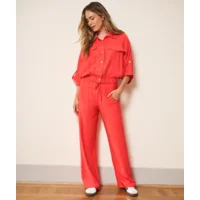 Esqualo Broek: Chili Red, Elastiek in de lenden ( ESQ.321 )