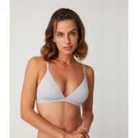 Ysabel Mora Cotton bralette in grijs