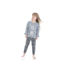 Happy People Pyjama's meisjes Grijs - Snow
