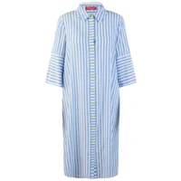 Mona Lisa Dames Hemdskleed: Doorknoop model gestreept ( tot duiste 50 ) ( MONA.184 )