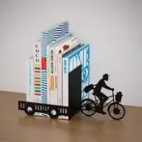 Boekensteun Postman Metaal Zwart Balvi