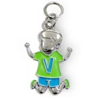 Bedeltje - V - Jongen - Charms for you