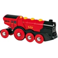 Trein - Locomotief - Op batterijen - 8 wielen - Rode Lola (33592)