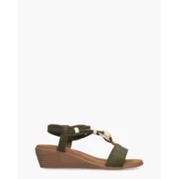 Ella Cruz Zyenna Khaki Damessandalen