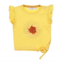 Dirkje Meisjes Shortsleeve Tshirt Yellow