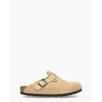 Birkenstock Boston Lichtbruin Damesslippers