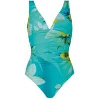 Sunflair Badpak: blauw gebloemd, lichte vulling ( sunf.146 )