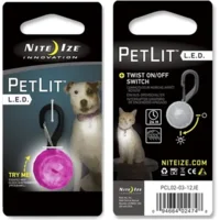 Nite Ize Petlit Dog Led Collar Light Jewel Pink klein Led Lampje voor aan de halsband van de Hond PCL02-03-12JE