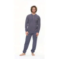 Gary Heren Pyjama: Punto milano, zeer warm ( tot maat 3XL ) ( GARY.81 )