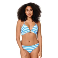 Lingadore Summer Stripes triangel bikini in blauw en wit