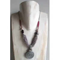 Fantasiejuweel ketting Amethyst/zilver