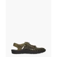 Keen Uneek Groen/Zwart Herensandalen